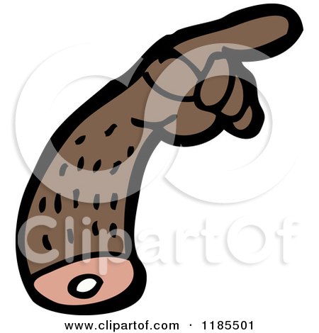 Cartoon of a Severed Arm - Royalty Free Vector Illustration by lineartestpilot