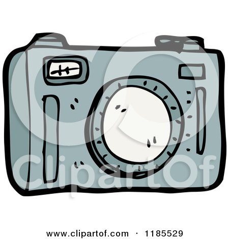 Cartoon of a Camera - Royalty Free Vector Illustration by lineartestpilot