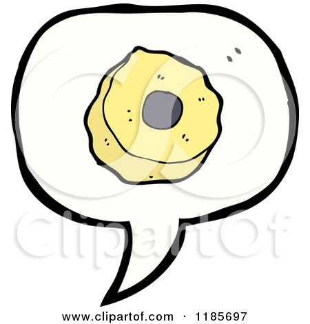 Cartoon of a Licorice Candy Speaking - Royalty Free Vector Illustration by lineartestpilot