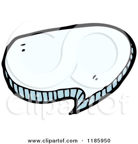 Cartoon of a Speech Bubble - Royalty Free Vector Illustration by lineartestpilot