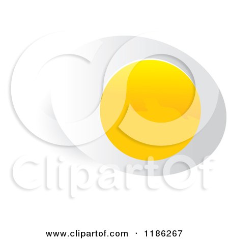 Clipart of a Halved Boiled Egg - Royalty Free Vector Illustration by Lal Perera