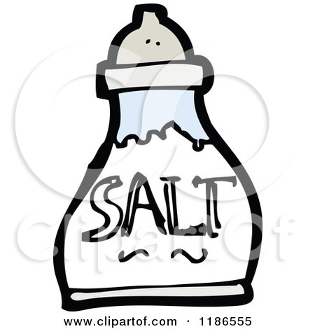 Cartoon of a Salt Shaker - Royalty Free Vector Illustration by lineartestpilot