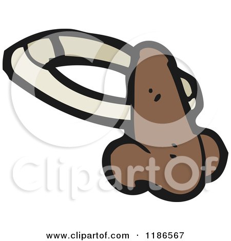 Cartoon of a Fake Nose - Royalty Free Vector Illustration by lineartestpilot