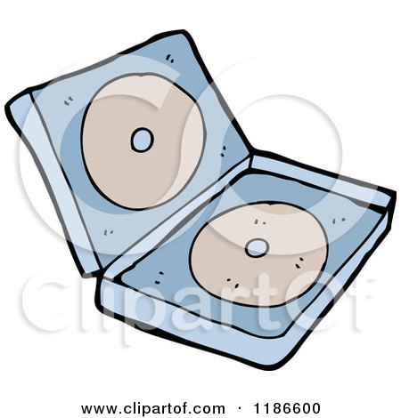 Cartoon of a DVD Box - Royalty Free Vector Illustration by lineartestpilot