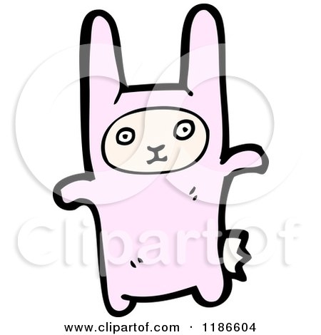 Cartoon of a Bunny - Royalty Free Vector Illustration by lineartestpilot