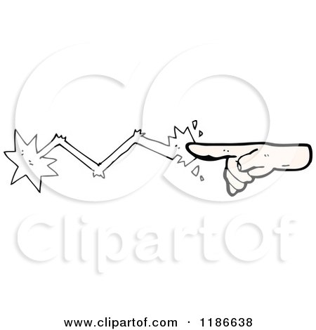 Cartoon of a Magic Hand - Royalty Free Vector Illustration by lineartestpilot