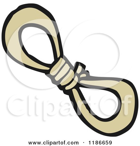 Cartoon of a Rope - Royalty Free Vector Illustration by lineartestpilot