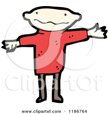 Cartoon of a Man - Royalty Free Vector Illustration by lineartestpilot