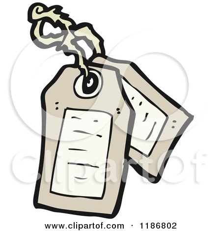 Cartoon of Tags - Royalty Free Vector Illustration by lineartestpilot