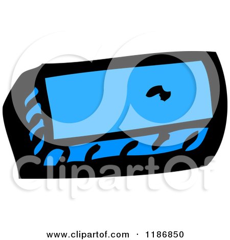 Cartoon of a Math Minus Symbol - Royalty Free Vector Illustration by lineartestpilot