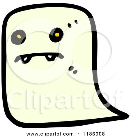 Cartoon of a Vampire Ghost - Royalty Free Vector Illustration by lineartestpilot