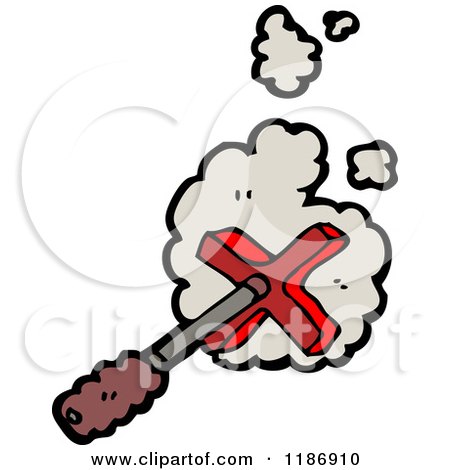 Cartoon of a Branding Iron - Royalty Free Vector Illustration by lineartestpilot