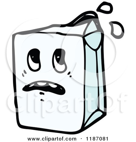 Cartoon of a Kid's Leaky Juicebox - Royalty Free Vector Illustration by lineartestpilot