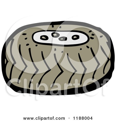 Cartoon of a Tire - Royalty Free Vector Illustration by lineartestpilot