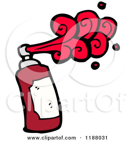 Cartoon of a Spraypaint Can - Royalty Free Vector Illustration by lineartestpilot