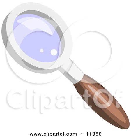 Magnifying Glass Clipart Illustration by AtStockIllustration