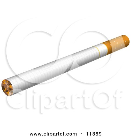 Whole Cigarette Clipart Illustration by AtStockIllustration