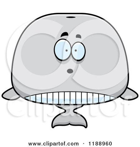 Cartoon of a Surprised Whale Mascot - Royalty Free Vector Clipart by Cory Thoman