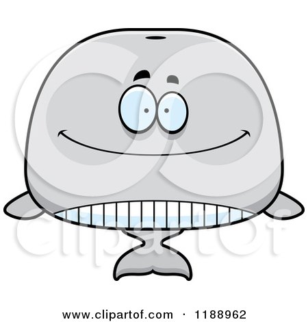 Cartoon of a Happy Whale Mascot - Royalty Free Vector Clipart by Cory Thoman