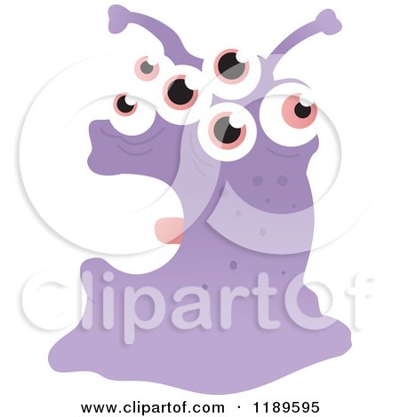 Cartoon of a Google Eyed Monster - Royalty Free Vector Illustration by lineartestpilot