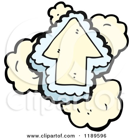 Cartoon of a Directional Arrow - Royalty Free Vector Illustration by lineartestpilot