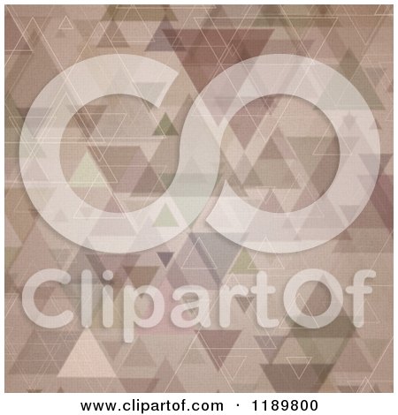 Clipart of a Retro Grungy Trigle Background - Royalty Free Vector Illustration by KJ Pargeter