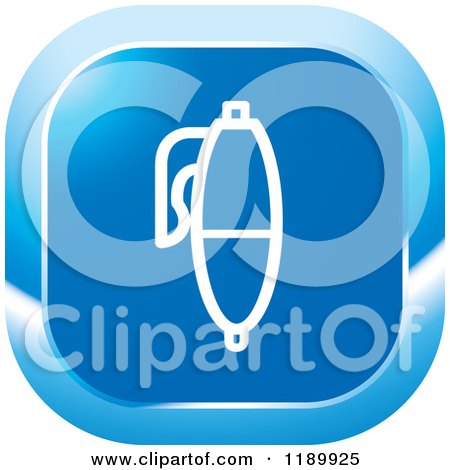 Clipart of a Blue Pen Icon - Royalty Free Vector Illustration by Lal Perera