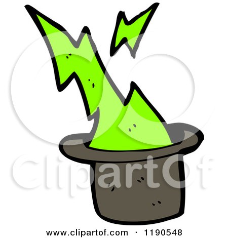 Cartoon of a Magic Hat - Royalty Free Vector Illustration by lineartestpilot