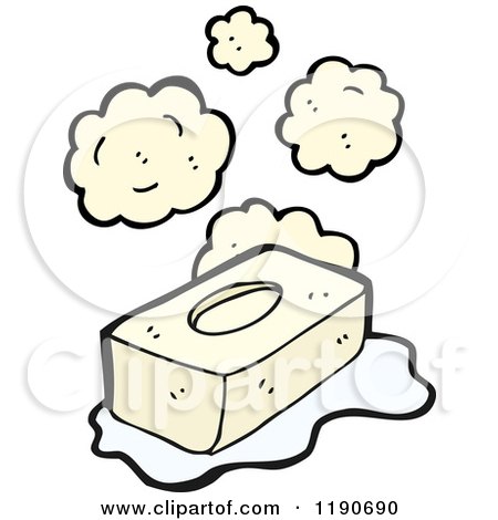 Cartoon of a Flowered Tissue Holder - Royalty Free Vector Illustration by lineartestpilot