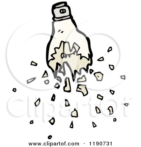Cartoon of a Broken Lightbulb - Royalty Free Vector Illustration by lineartestpilot