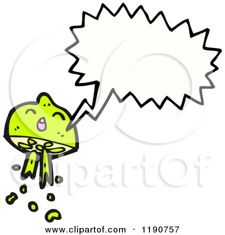 Cartoon of a Lime Character Speaking - Royalty Free Vector Illustration by lineartestpilot