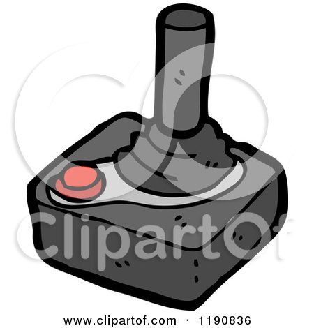 Cartoon of a Joy Stick - Royalty Free Vector Illustration by lineartestpilot