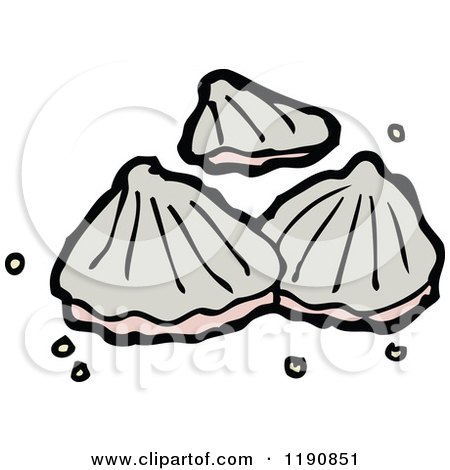 Cartoon of Shellfish - Royalty Free Vector Illustration by lineartestpilot