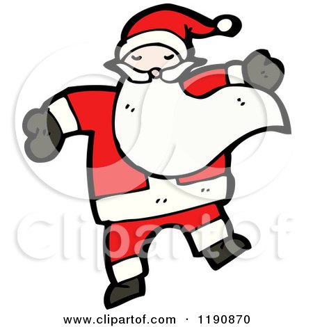 Cartoon of Santa Claus - Royalty Free Vector Illustration by lineartestpilot