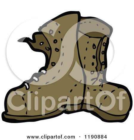 Cartoon of Leather Boots - Royalty Free Vector Illustration by ...