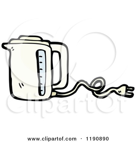 Cartoon of an Electric Blender - Royalty Free Vector Illustration by lineartestpilot