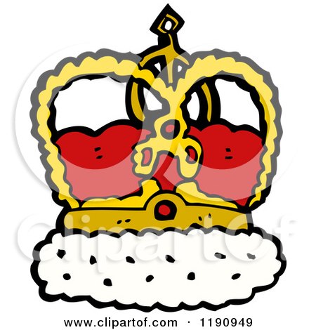 Cartoon of a Crown - Royalty Free Vector Illustration by lineartestpilot