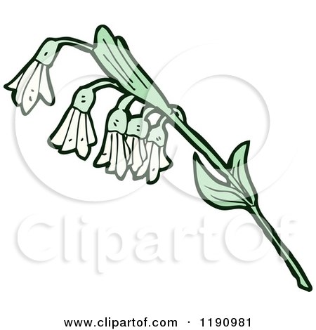 Clip Art of a Wildflower - Royalty Free Vector Illustration by lineartestpilot