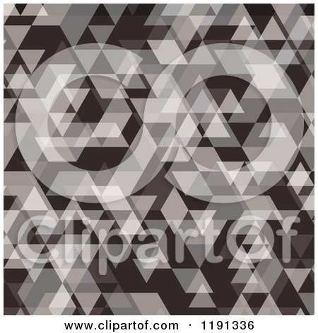 Clipart of a Brown Geometric Background Pattern - Royalty Free Vector Illustration by KJ Pargeter