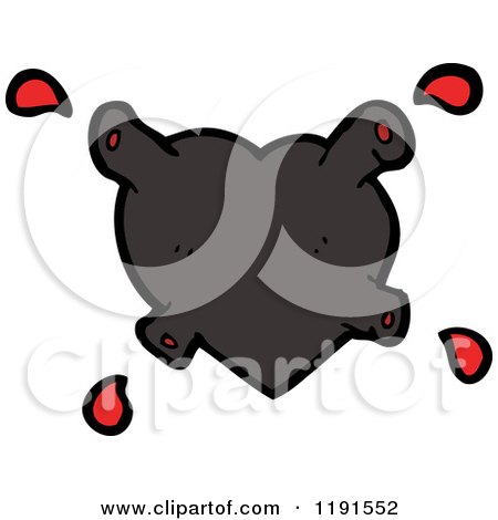 Cartoon of a Working Heart with Valves - Royalty Free Vector Illustration by lineartestpilot