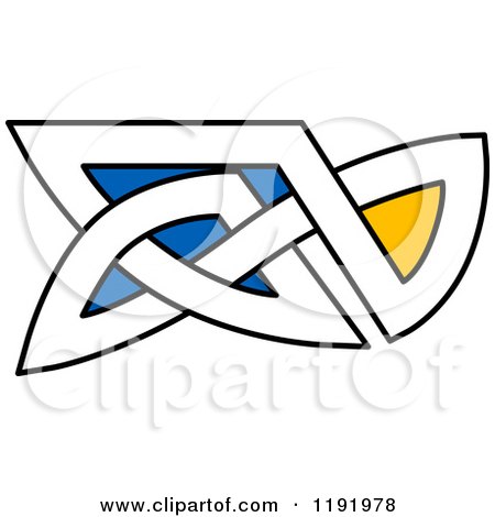 Clipart of a Colorful Celtic Knot Design Element 10 - Royalty Free Vector Illustration by Vector Tradition SM