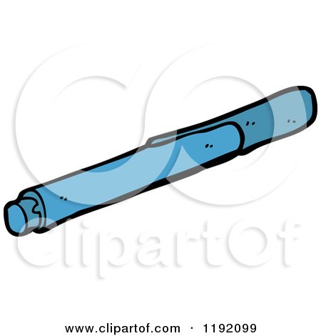 Cartoon of a Magic Marker - Royalty Free Vector Illustration by lineartestpilot
