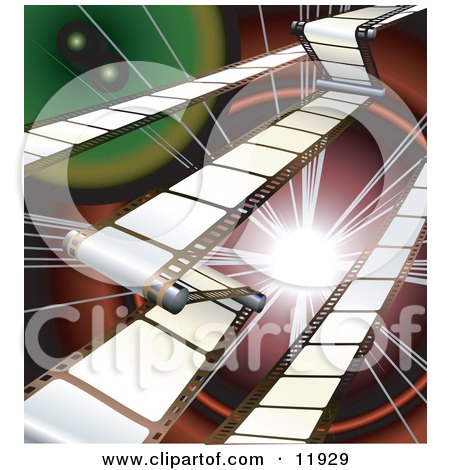 Internet Background of Movie or Camera Film Clipart Illustration by AtStockIllustration