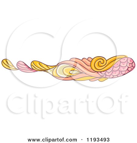 Cartoon of a Whimsy Website Border 3 - Royalty Free Vector Clipart by BNP Design Studio