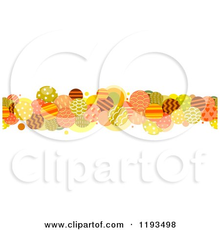 Cartoon of a Retro Patterned Circle Border - Royalty Free Vector Clipart by BNP Design Studio