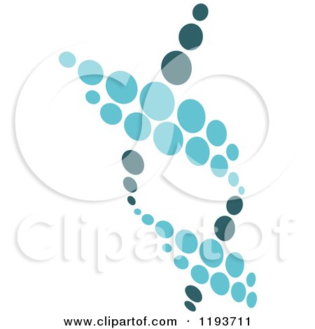 Clipart of a Dna Double Helix Cloning Strand 6 - Royalty Free Vector Illustration by Vector Tradition SM