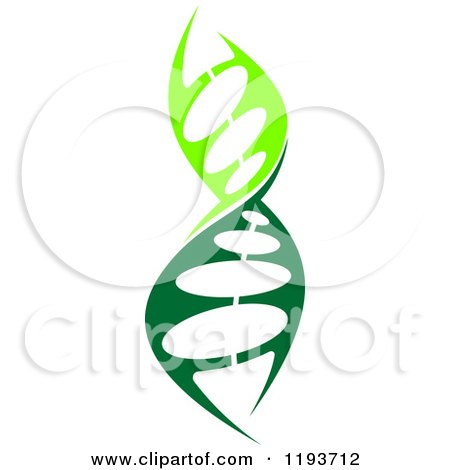 Clipart of a Dna Double Helix Cloning Strand 5 - Royalty Free Vector Illustration by Vector Tradition SM