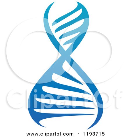 Clipart of a Dna Double Helix Cloning Strand 3 - Royalty Free Vector Illustration by Vector Tradition SM