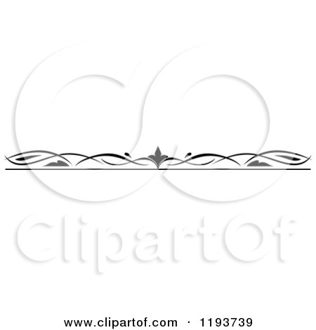 Clipart of a Black and White Page Border Rule 5 - Royalty Free Vector Illustration by Vector Tradition SM