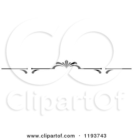 Clipart of a Black and White Page Border Rule 3 - Royalty Free Vector Illustration by Vector Tradition SM